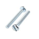 RS PRO Slot Pan Steel Machine Screws DIN 85, M6x50mm