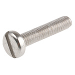 RS PRO Slot Pan A2 304 Stainless Steel Machine Screws DIN 85, M4x20mm