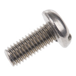 RS PRO Slot Pan A2 304 Stainless Steel Machine Screws DIN 85, M5x12mm