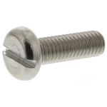 RS PRO Slot Pan A2 304 Stainless Steel Machine Screws DIN 85, M5x16mm