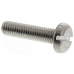 RS PRO Slot Pan A2 304 Stainless Steel Machine Screws DIN 85, M5x20mm