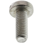RS PRO Slot Pan A2 304 Stainless Steel Machine Screws DIN 85, M6x16mm
