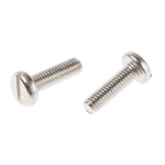 RS PRO Slot Pan A2 304 Stainless Steel Machine Screws DIN 85, M6x20mm