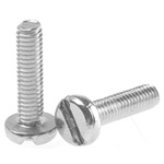 RS PRO Slot Pan Steel Machine Screws DIN 85, M4x16mm