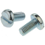 RS PRO Slot Pan Steel Machine Screws DIN 85, M5x10mm