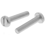 RS PRO Slot Pan Steel Machine Screws DIN 85, M5x25mm