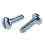 RS PRO Slot Pan Steel Machine Screws DIN 85, M6x20mm