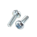 RS PRO Cross Pan Steel Machine Screws DIN 7985Z, M2x6mm