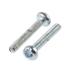 RS PRO Cross Pan Steel Machine Screws DIN 7985Z, M2x12mm