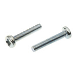 RS PRO Pozidriv Pan Steel Machine Screws DIN 7985Z, M3.5x20mm