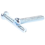 RS PRO Slot Pan Steel Machine Screw DIN 85, M2x12mm