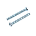 RS PRO Slot Pan Steel Machine Screw DIN 85, M2.5x20mm