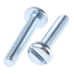 RS PRO Slot Pan Steel Machine Screws DIN 85, M3x16mm