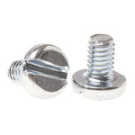 RS PRO Slot Pan Steel Machine Screws DIN 85, M4x6mm
