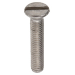 RS PRO Slot Countersunk A4 316 Stainless Steel Machine Screws DIN 963, M3x16mm