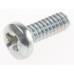RS PRO Pozidriv Pan Steel Machine Screws ANSI B 18.6.3x5/16in