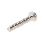 RS PRO Slot Pan Brass Machine Screws DIN 85, M2x12mm