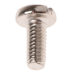 RS PRO Slot Pan Brass Machine Screws DIN 85, M2.5x6mm