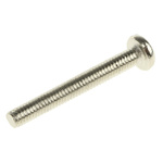 RS PRO Slot Pan Brass Machine Screws DIN 85, M2.5x20mm