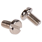 RS PRO Slot Pan Brass Machine Screws DIN 85, M3x6mm