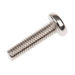 RS PRO Slot Pan Brass Machine Screws DIN 85, M3x12mm