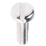 RS PRO Slot Pan Brass Machine Screws DIN 85, M3.5x12mm