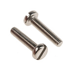 RS PRO Slot Pan Brass Machine Screw DIN 85, M3.5x16mm