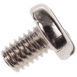 RS PRO Slot Pan Brass Machine Screws DIN 85, M4x6mm
