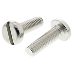 RS PRO Slot Pan Brass Machine Screws DIN 85, M6x20mm