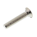 RS PRO Slot Countersunk Brass Machine Screw DIN 963, M2.5x12mm