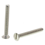 RS PRO Slot Countersunk Brass Machine Screws DIN 963, M2.5x20mm