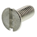 RS PRO Slot Countersunk Brass Machine Screws DIN 963, M5x12mm