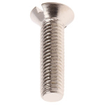 RS PRO Slot Countersunk Brass Machine Screws DIN 963, M5x20mm