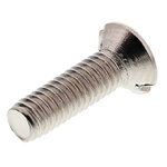 RS PRO Slot Raised (Countersunk) Brass Machine Screws DIN 964, M3.5x12mm
