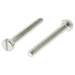 RS PRO Slot  Cheese Head Brass Machine Screws DIN 84, M2.5x20mm
