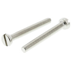 RS PRO Slot  Cheese Head Brass Machine Screws DIN 84, M3x25mm