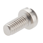 RS PRO Slot  Cheese Head Brass Machine Screw DIN 84, M6x12mm