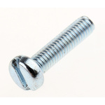 RS PRO Slot  Cheese Head Steel Machine Screws DIN 84, M3x12mm