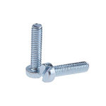 RS PRO Slot  Cheese Head Steel Machine Screws DIN 84, M4x16mm