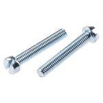 RS PRO Slot  Cheese Head Steel Machine Screws DIN 84, M4x25mm