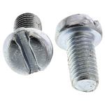 RS PRO Slot  Cheese Head Steel Machine Screws DIN 84, M5x10mm