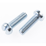RS PRO Slot  Cheese Head Steel Machine Screws DIN 84, M5x16mm
