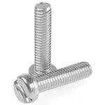 RS PRO Slot  Cheese Head Steel Machine Screws DIN 84, M6x25mm