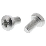 RS PRO Pozidriv Pan A2 304 Stainless Steel Machine Screws DIN 7985Z, M5x10mm