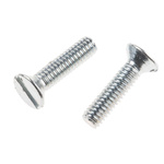 RS PRO Slot Countersunk Steel Machine Screw DIN 963, M2.5x10mm