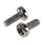 RS PRO Pozidriv Pan A2 304 Stainless Steel Machine Screws DIN 7985, M2x5mm