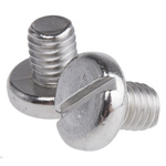RS PRO Slot Pan A2 304 Stainless Steel Machine Screws DIN 85, M5x6mm