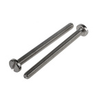 RS PRO Slot Pan A2 304 Stainless Steel Machine Screws DIN 85, M5x60mm