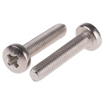 RS PRO Pozidriv Pan A4 316 Stainless Steel Machine Screws DIN 7985, M5x25mm