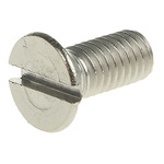 RS PRO Slot Countersunk A4 316 Stainless Steel Machine Screws DIN 963, M5x12mm